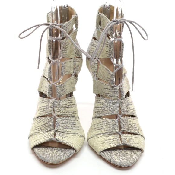 Loeffler Randall Lottie Snake Back Zip Pumps 10 B - Picture 3 of 6